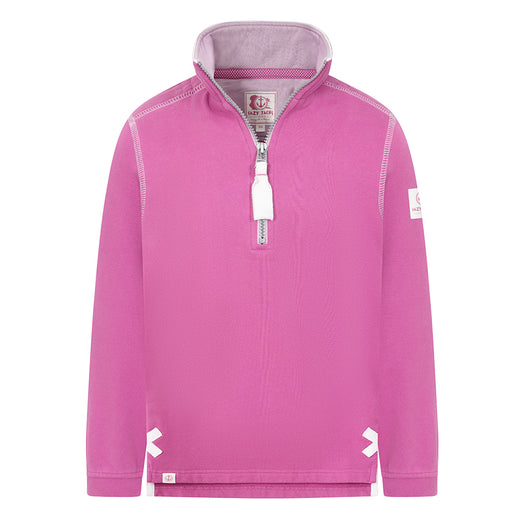 LJ3C - Girls Quarter Zip - Raspberry