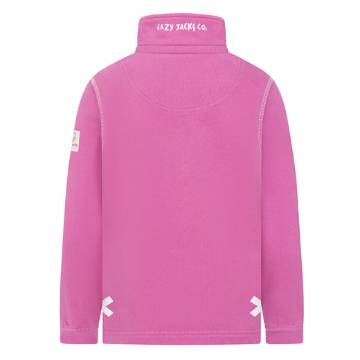 LJ3C - Girls Quarter Zip - Raspberry