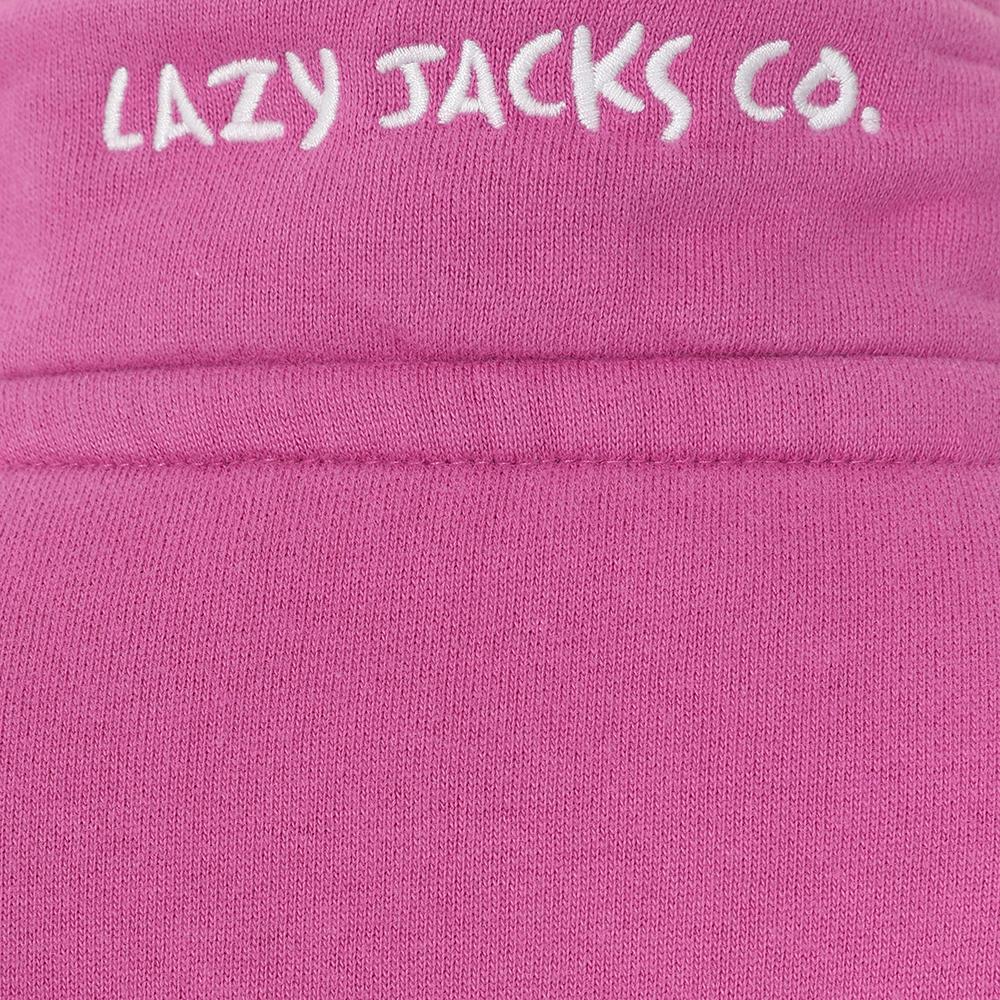 LJ3C - Girls 1\4 Zip Sweatshirt - Raspberry