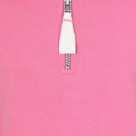 LJ3C - Girl's 1/4 Zip Sweatshirt - Salmon