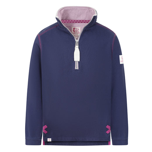 LJ3C  - Girls Quarter Zip Sweatshirt - Twilight