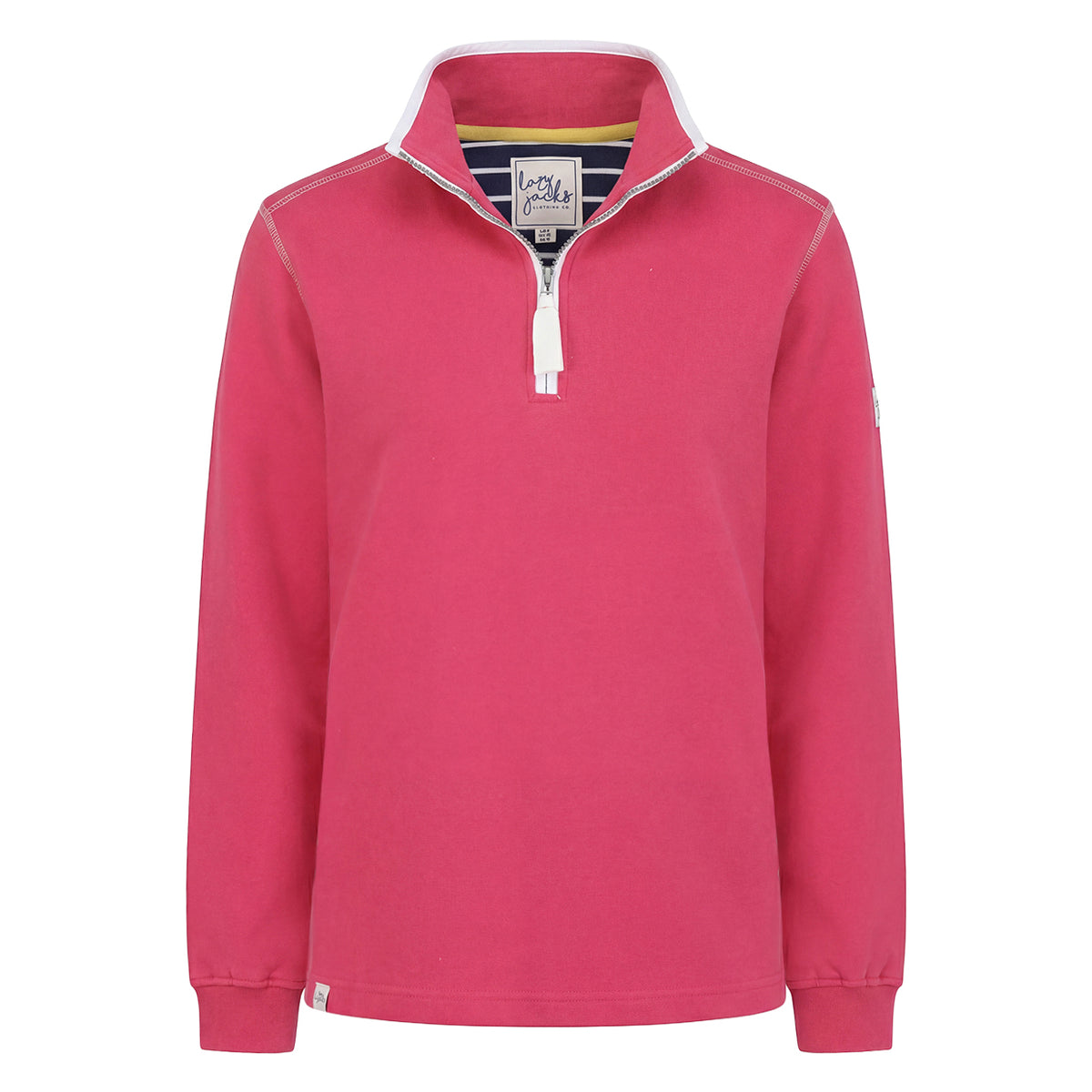LJ3 - Ladies 1/4 Zip Sweatshirt - Cherry