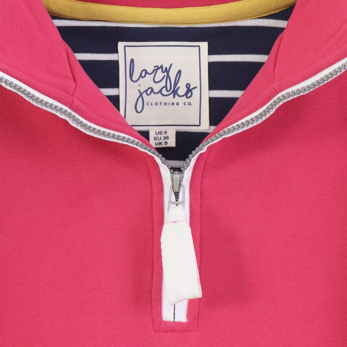 LJ3 - Ladies 1/4 Zip Sweatshirt - Cherry