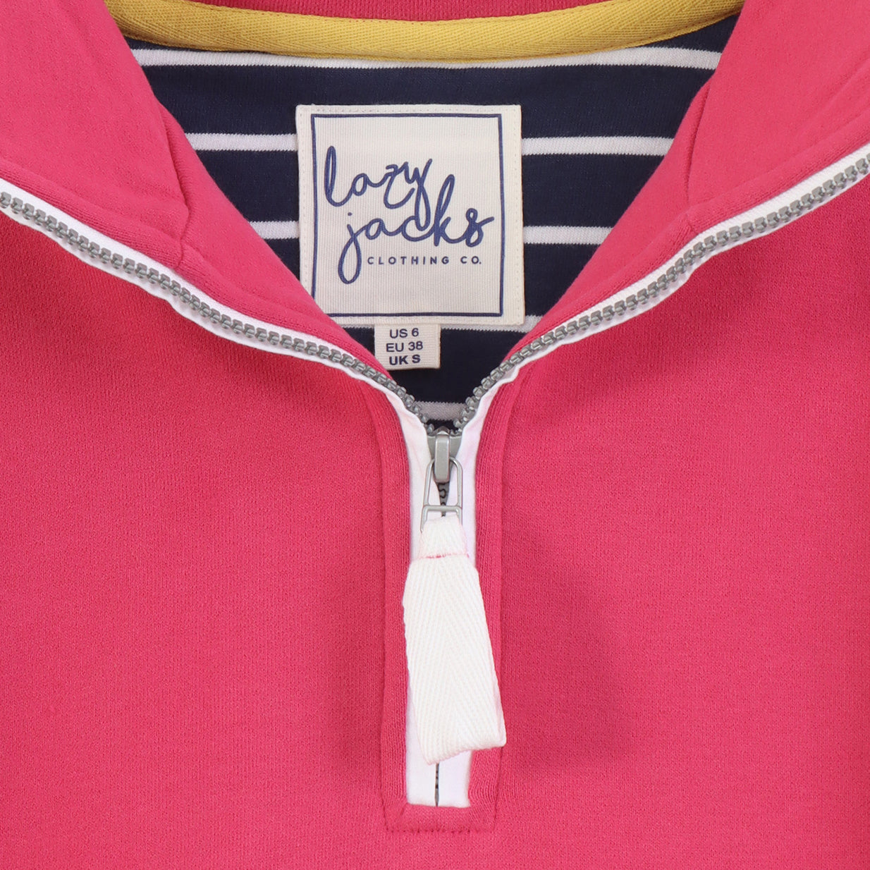 LJ3 - Ladies 1/4 Zip Sweatshirt - Cherry