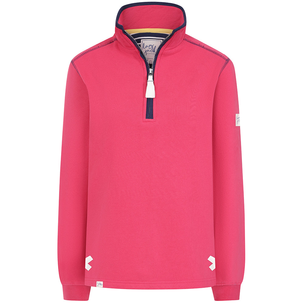 LJ3 - Ladies 1/4 Zip Sweatshirt - Cherry