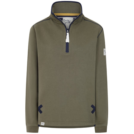 LJ3 - Ladies' 1/4 Zip Sweatshirt - Khaki