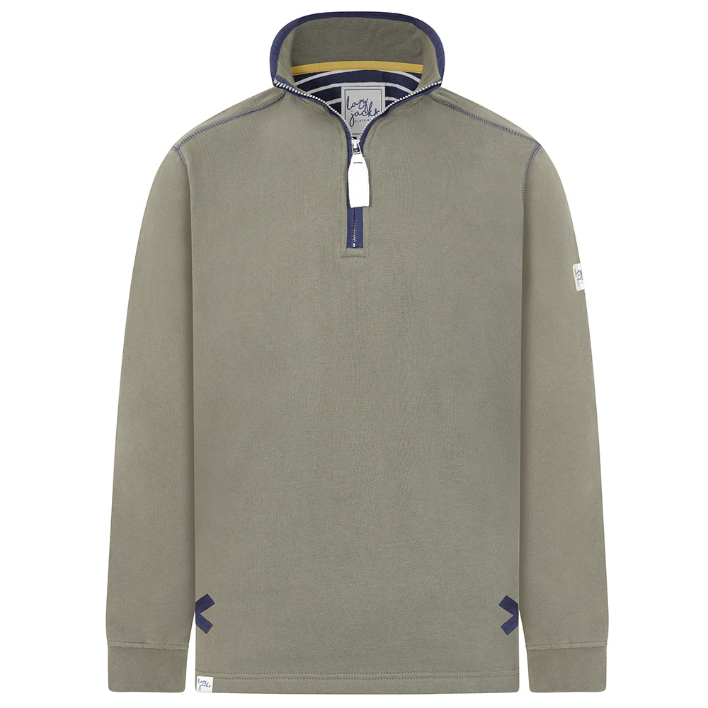 LJ3 - Ladies Quarter Zip Sweatshirt - Khaki