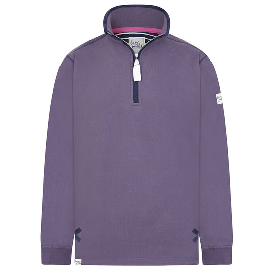 LJ3 - Ladies Quarter Zip Sweatshirt - Mauve