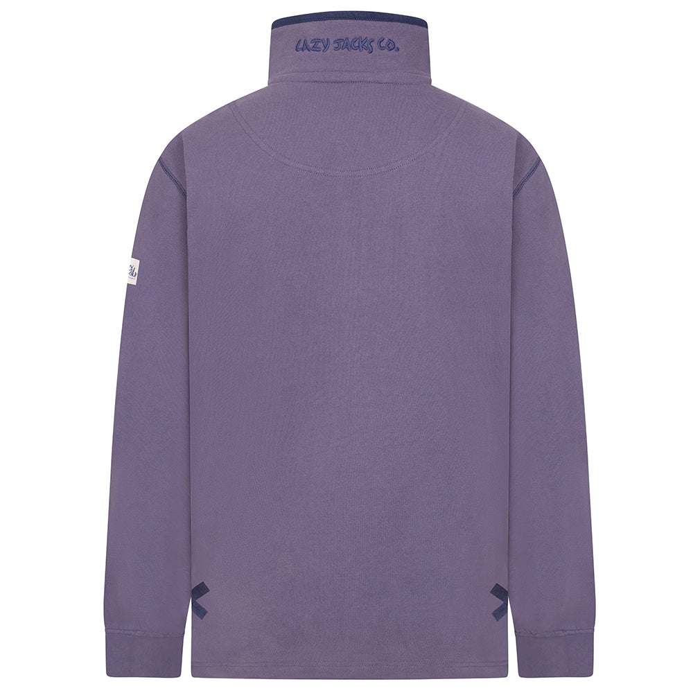 LJ3 - Ladies Quarter Zip Sweatshirt - Mauve