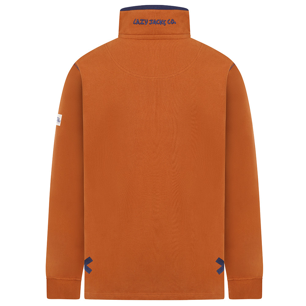 LJ3 - Ladies Quarter Zip Sweatshirt - Orange