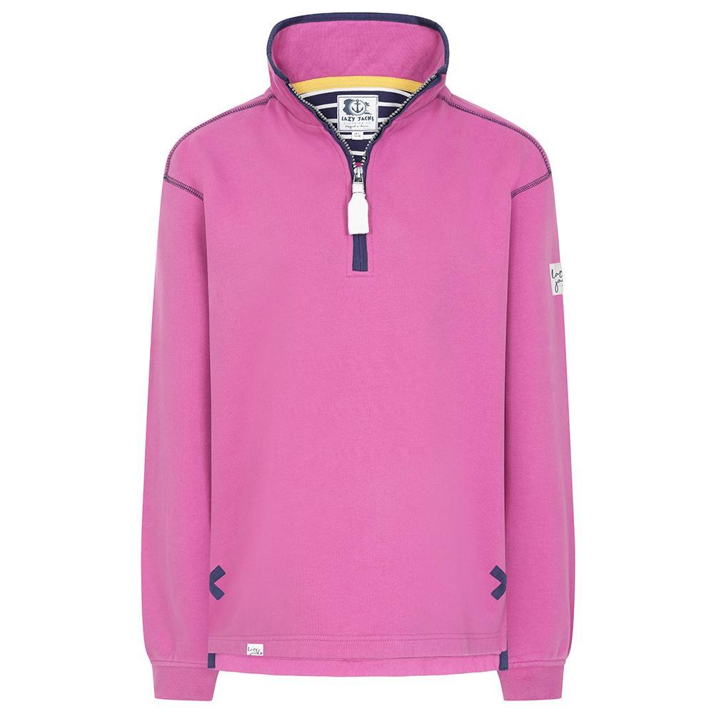 LJ3 - Ladies' 1/4 Zip Sweatshirt - Raspberry