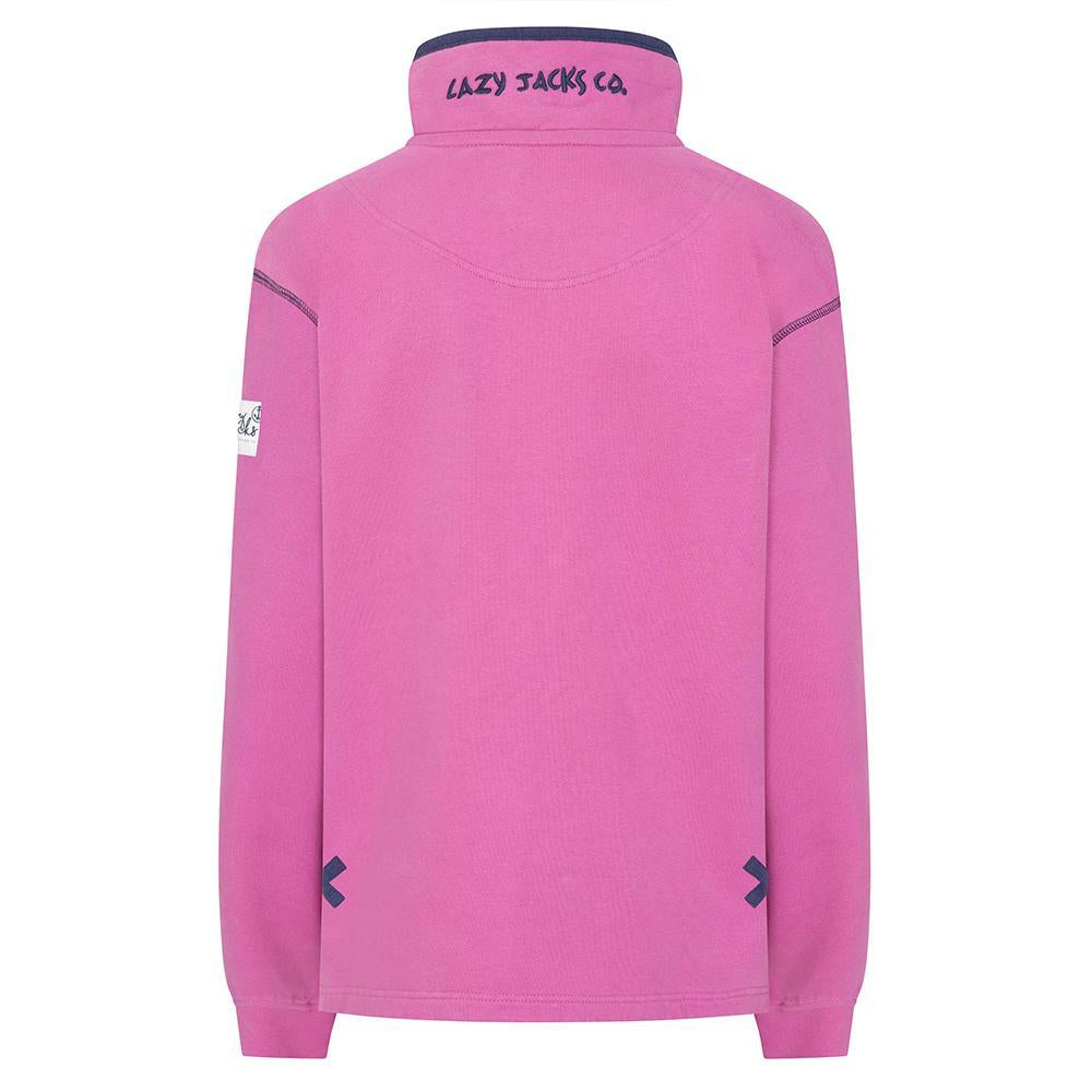 LJ3 - Ladies' 1/4 Zip Sweatshirt - Raspberry