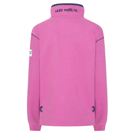 LJ3 - Ladies Quarter Zip Sweatshirt - Raspberry