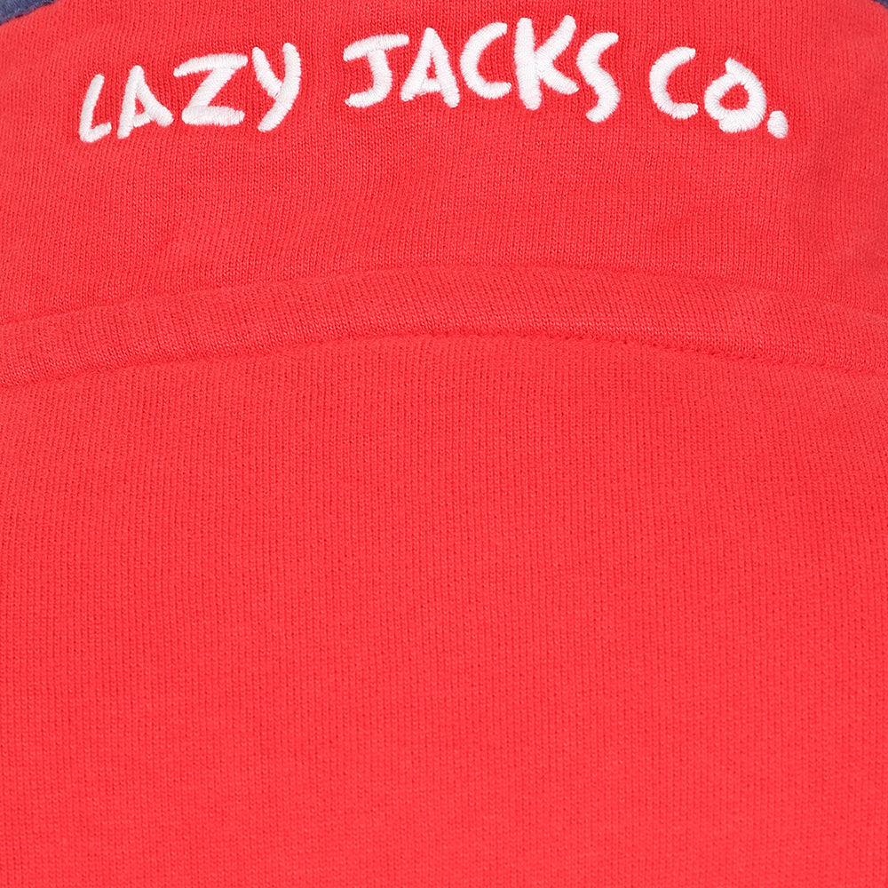 LJ3 - Ladies' 1/4 Zip Sweatshirt - Red