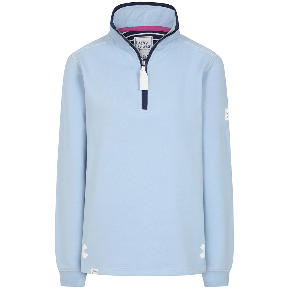 LJ3 - Ladies 1/4 Zip Sweatshirt - Sky