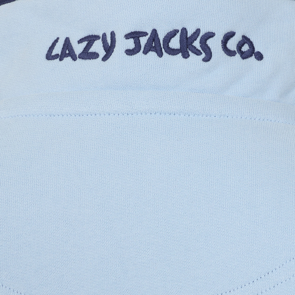 LJ3 - Ladies 1/4 Zip Sweatshirt - Sky