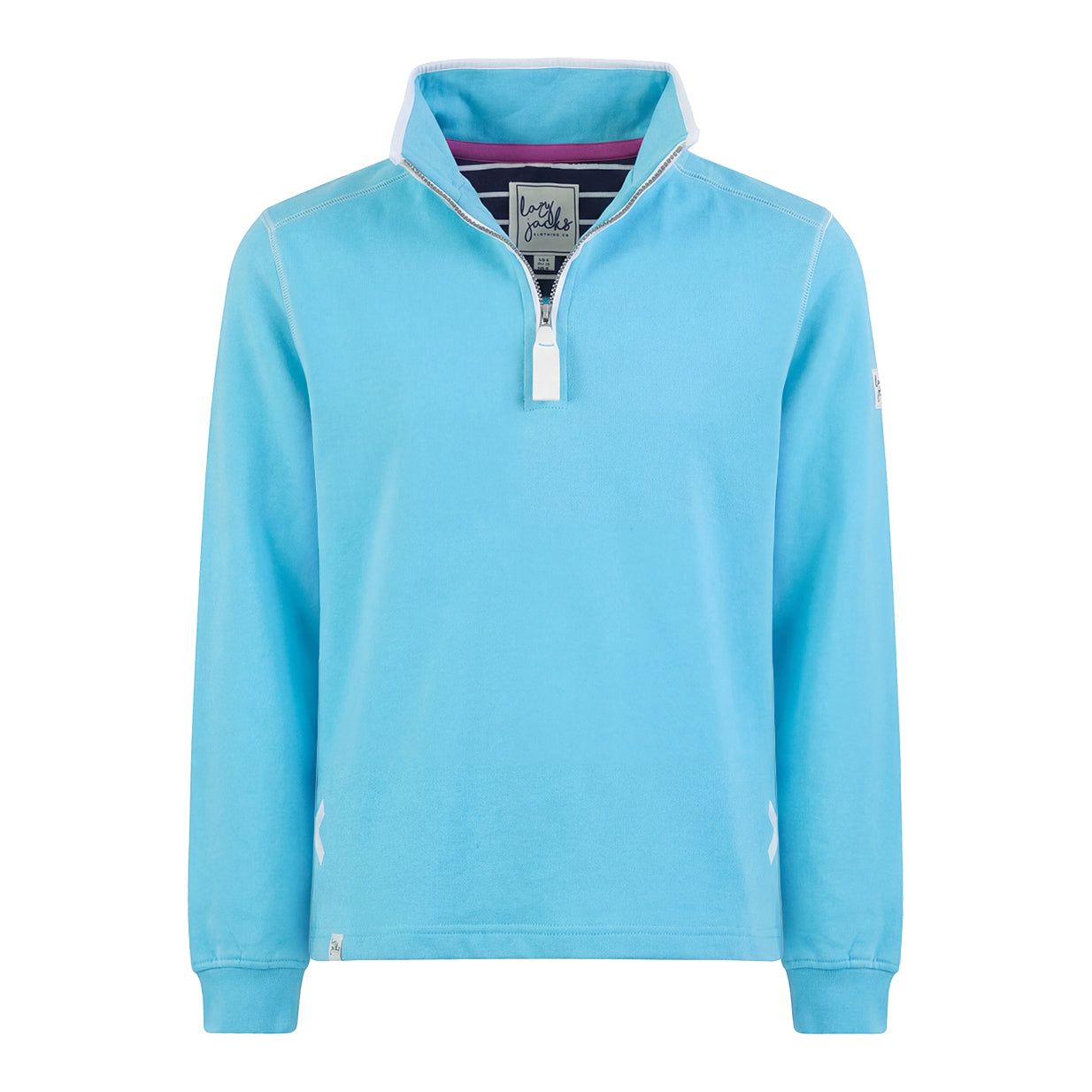 LJ3 - Ladies 1/4 Zip Sweatshirt - Turquoise