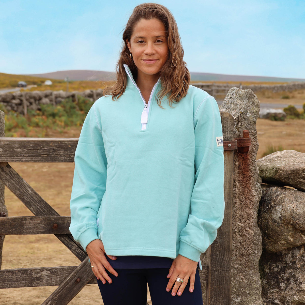 LJ3 - Ladies 1/4 Zip Sweatshirt - Peppermint