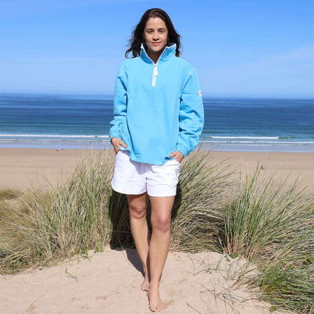 LJ3 - Ladies 1/4 Zip Sweatshirt - Turquoise