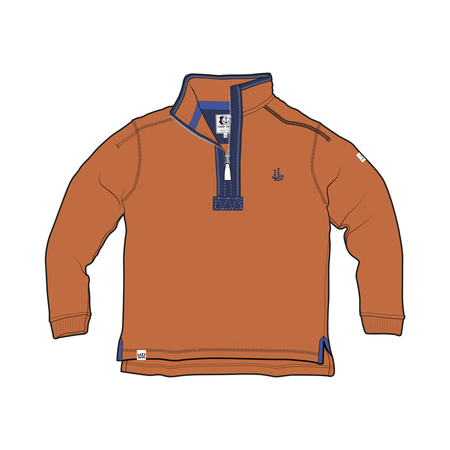 LJ40 - Quarter Zip Sweatshirt - Orange