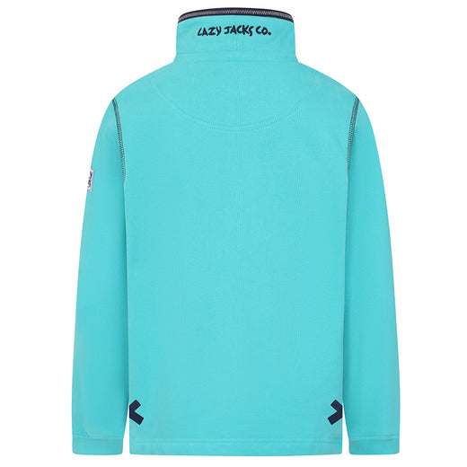 LJ40C - Boy's 1/4 Zip Sweatshirt - Aquarius