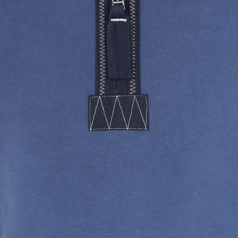 LJ40C - Boy's 1/4 Zip Sweatshirt - Denim