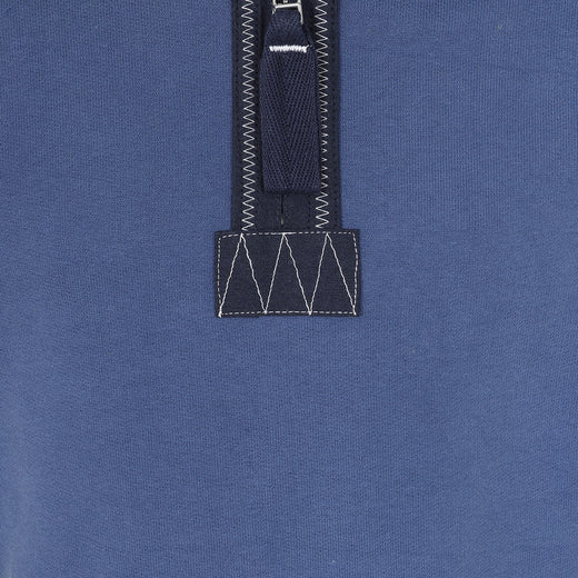 LJ40C - Boy's 1/4 Zip Sweatshirt - Denim