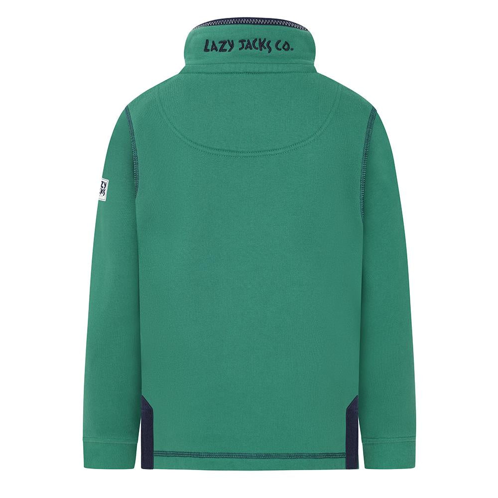 LJ40C - Boy's 1/4 Zip Sweatshirt - Fern