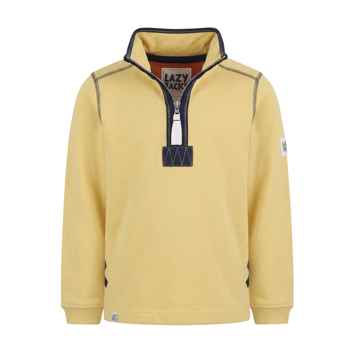 LJ40C  - Boy's 1/4 Zip Sweatshirt - Lemon