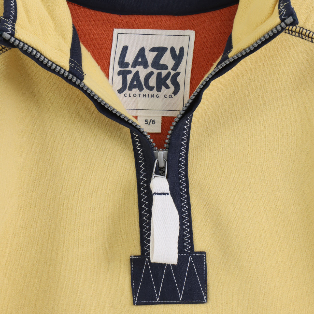 LJ40C  - Boy's 1/4 Zip Sweatshirt - Lemon