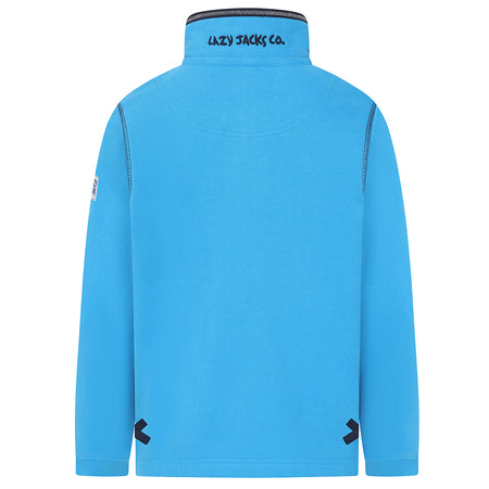 LJ40C - Boy's 1/4 Zip Sweatshirt - Blue Lagoon