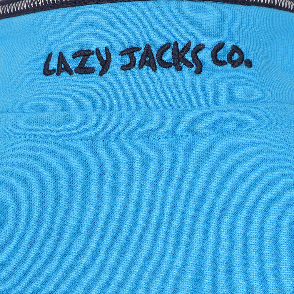 LJ40C - Boy's 1/4 Zip Sweatshirt - Blue Lagoon