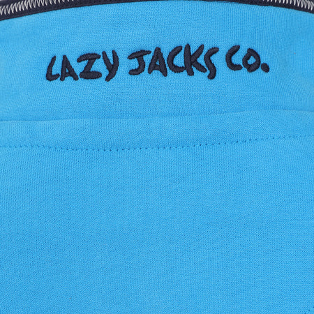LJ40C - Boy's 1/4 Zip Sweatshirt - Blue Lagoon