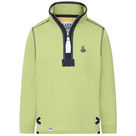 LJ40C  - Boy's 1/4 Zip Sweatshirt - Lime