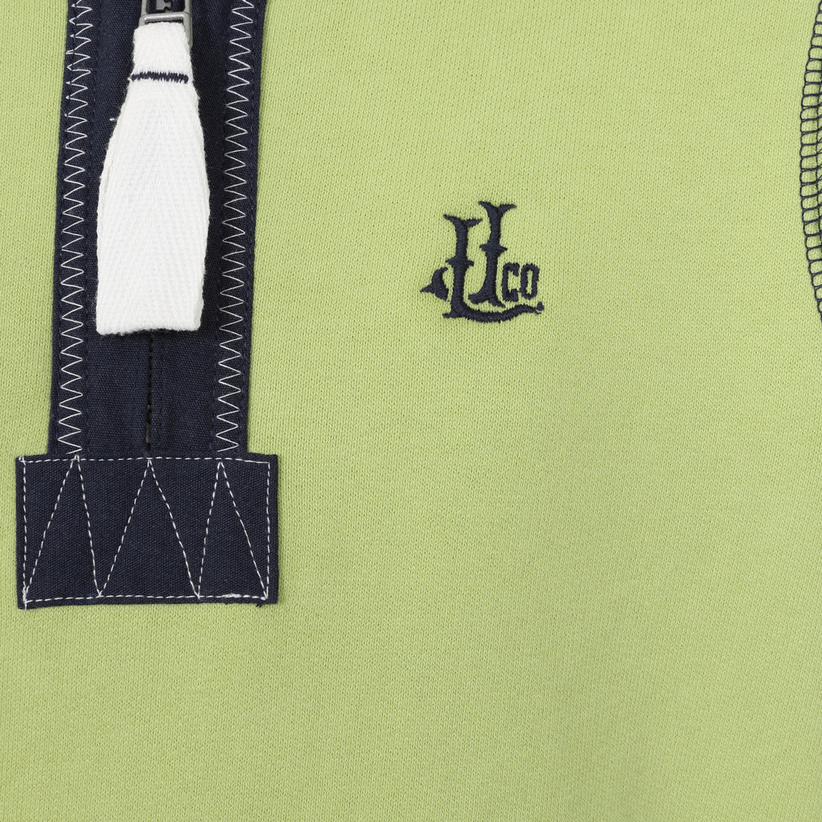LJ40C  - Boy's 1/4 Zip Sweatshirt - Lime