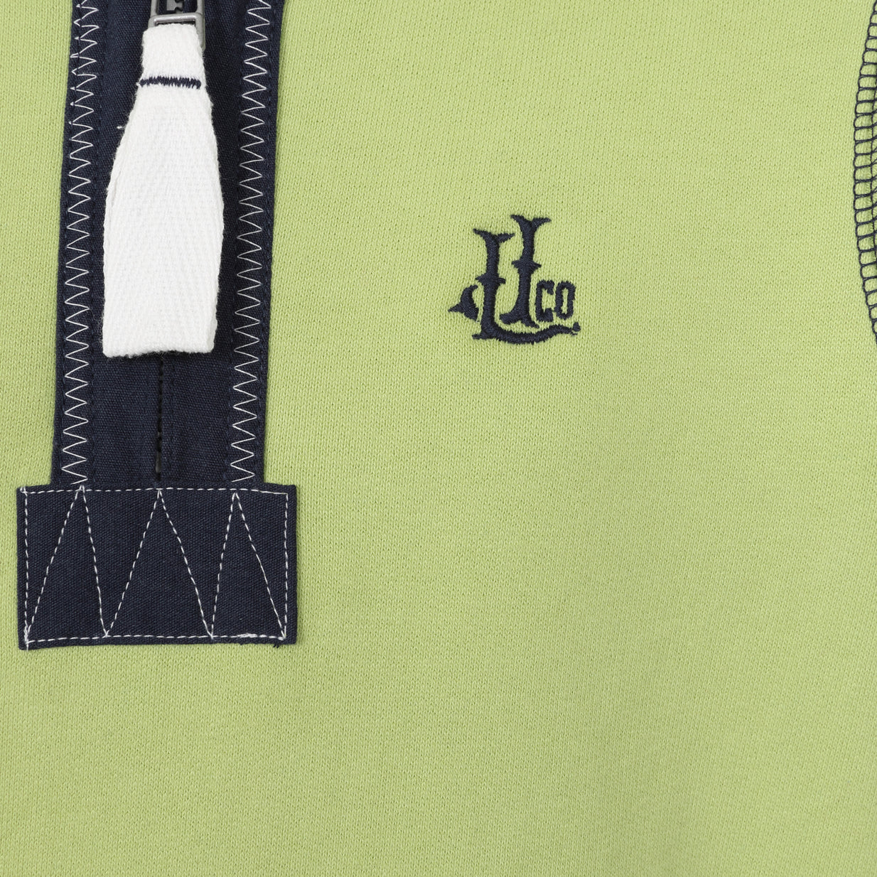 LJ40C  - Boy's 1/4 Zip Sweatshirt - Lime