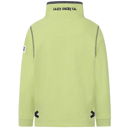 LJ40C  - Boy's 1/4 Zip Sweatshirt - Lime