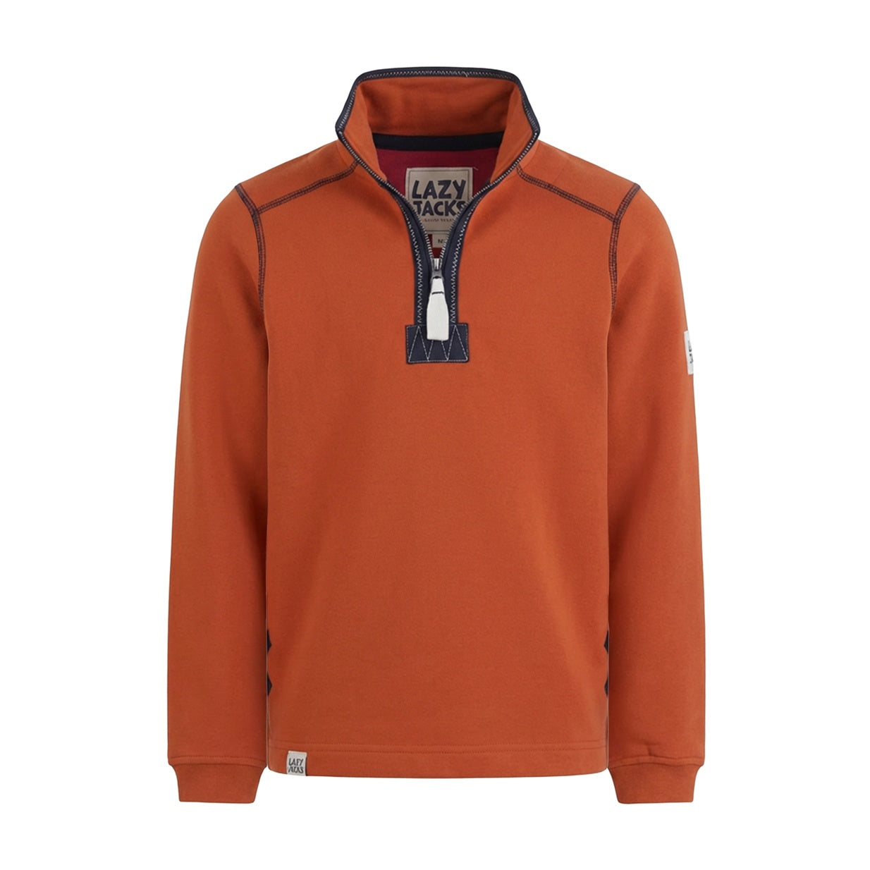 LJ40C - Boys 1/4 Zip Sweatshirt - Orange