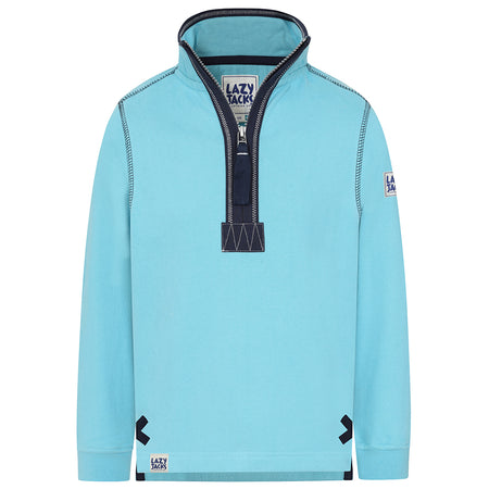 LJ40C - Boy's 1/4 Zip Sweatshirt - Spearmint