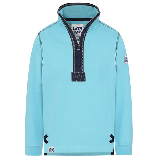 LJ40C - Boy's 1/4 Zip Sweatshirt - Spearmint