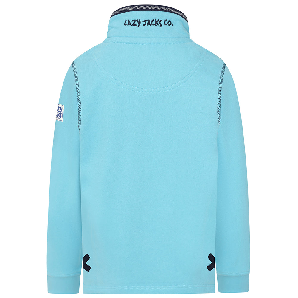 LJ40C - Boy's 1/4 Zip Sweatshirt - Spearmint