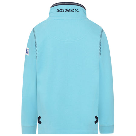 LJ40C - Boy's 1/4 Zip Sweatshirt - Spearmint
