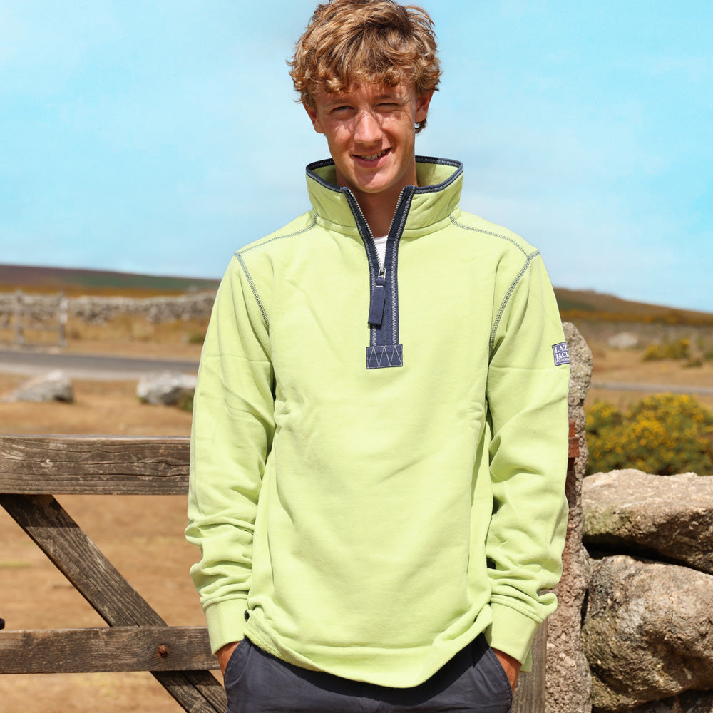 LJ40 - Quarter Zip Sweatshirt - Lime