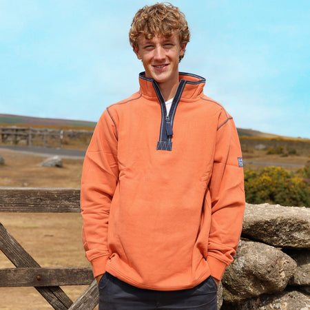 LJ40 - Quarter Zip Sweatshirt - Orange