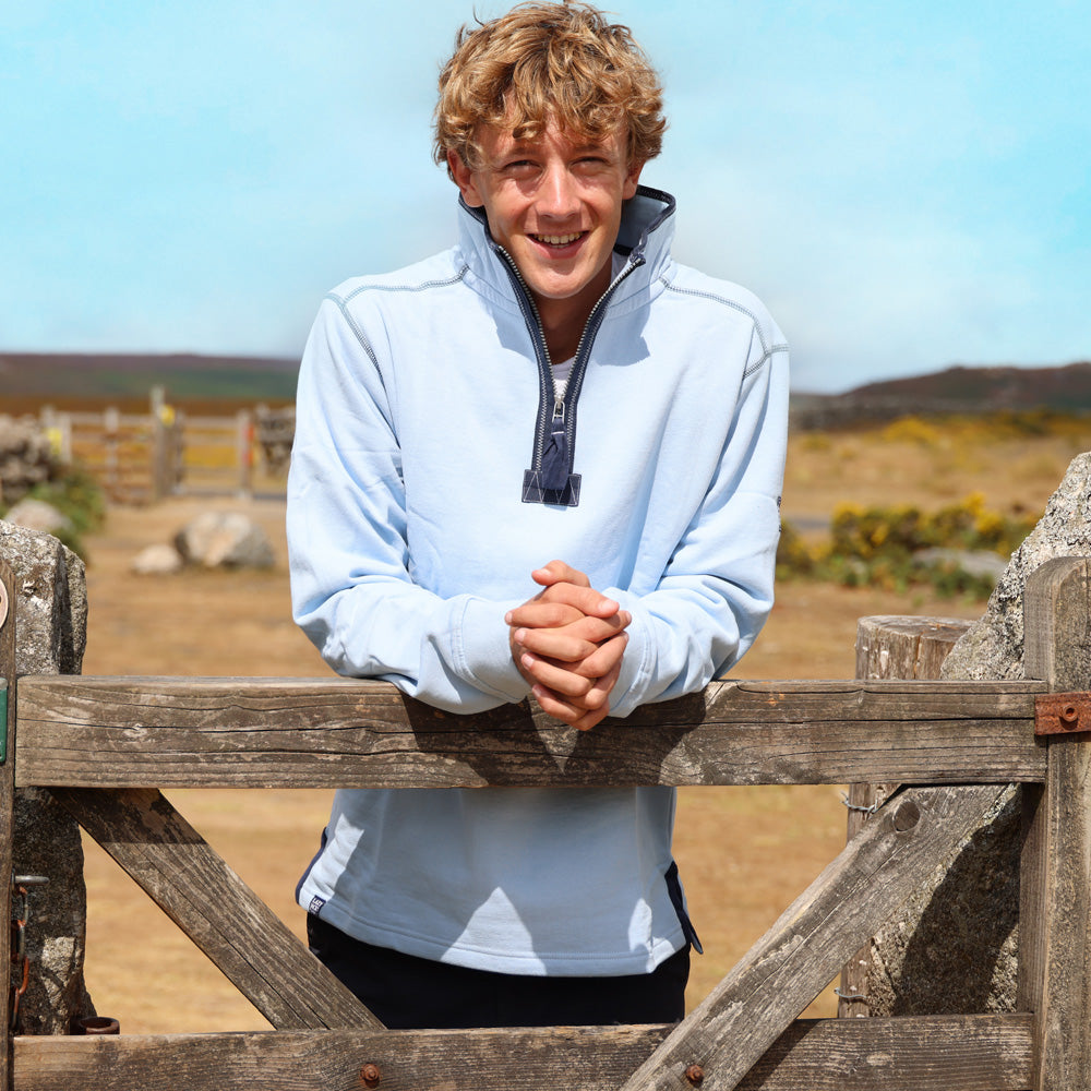 LJ40 - Quarter Zip Sweatshirt - Sky