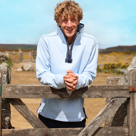 LJ40 - Quarter Zip Sweatshirt - Sky