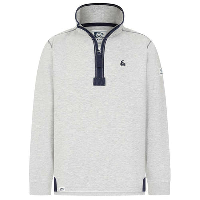 LJ40 - Men's Quarter Zip Sweatshirt - Grey Marle