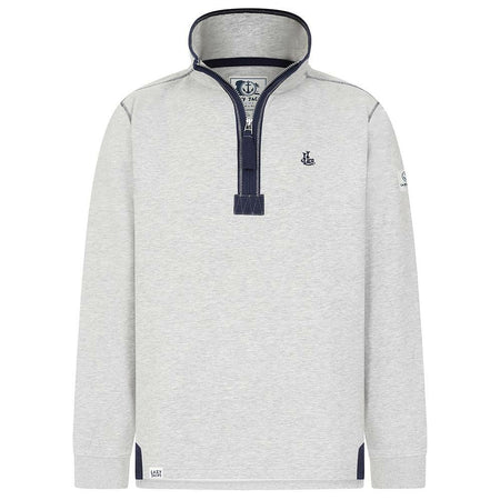 LJ40 - Men's Quarter Zip Sweatshirt - Grey Marle