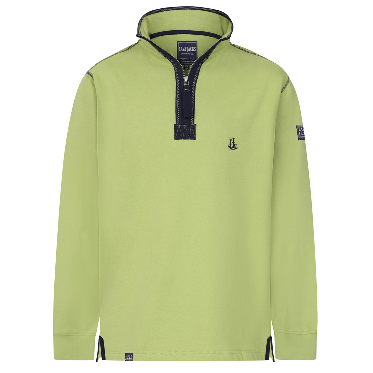 LJ40 - Quarter Zip Sweatshirt - Lime