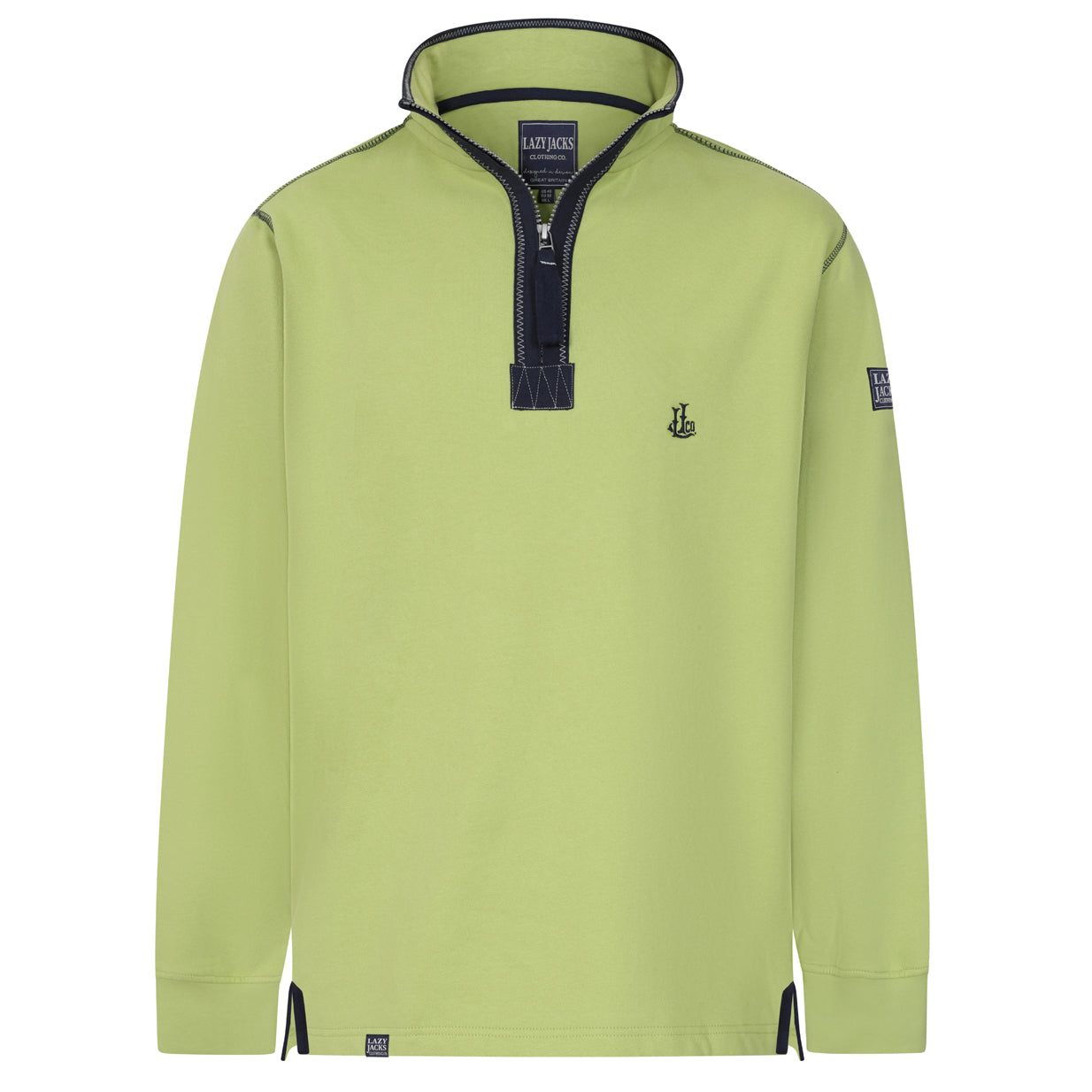 LJ40 - Quarter Zip Sweatshirt - Lime